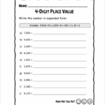 4 Digit Place Value Worksheets 15 Worksheets