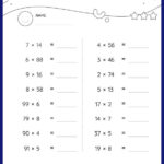 4th Grade Math Multiply 2 Digit By 1 Digit Numbers Worksheets Free
