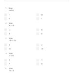 50 Operations With Rational Numbers Worksheets For 6th Grade On