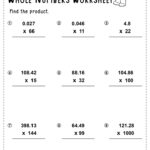 5th Grade Multiplying Decimals Worksheet