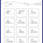 Add And Subtract A Whole Number And A Decimal Vertical