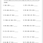 Add And Subtract Whole Numbers Worksheet