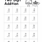 Adding 2 Worksheet First Grade