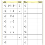 Adding And Subtracting Improper Fractions Worksheets Printable Online