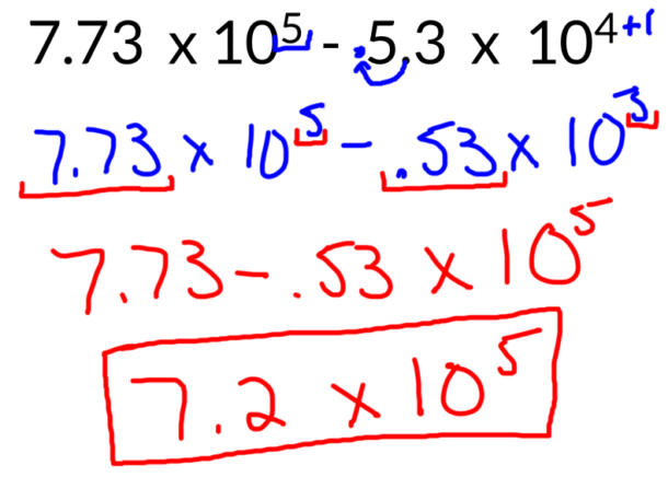 Adding And Subtracting In Scientific Notation Worksheet Practice And 