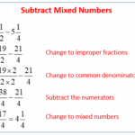 Adding And Subtracting Mixed Numbers examples Solutions Worksheets