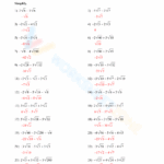 Adding And Subtracting Radicals Worksheet Practice Problems And Solutions