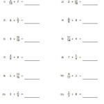 Adding Fractions With Whole Numbers Worksheets