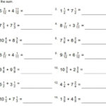 Adding Mixed Numbers Like Denominators Worksheet Artofit