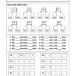 Adding Pairs Of 2 Digit Numbers By Partitioning Worksheets Partition Images