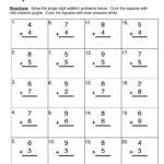 Adding Single Digit Numbers Worksheet By Teach Simple