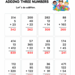 Adding Three Numbers Worksheets WorksheetsGO