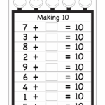 Adding To 10 Worksheets For Kindergarten