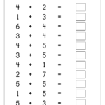 Addition 1 To 10 Worksheets