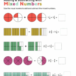 Addition And Subtraction Mixed Numbers Worksheet