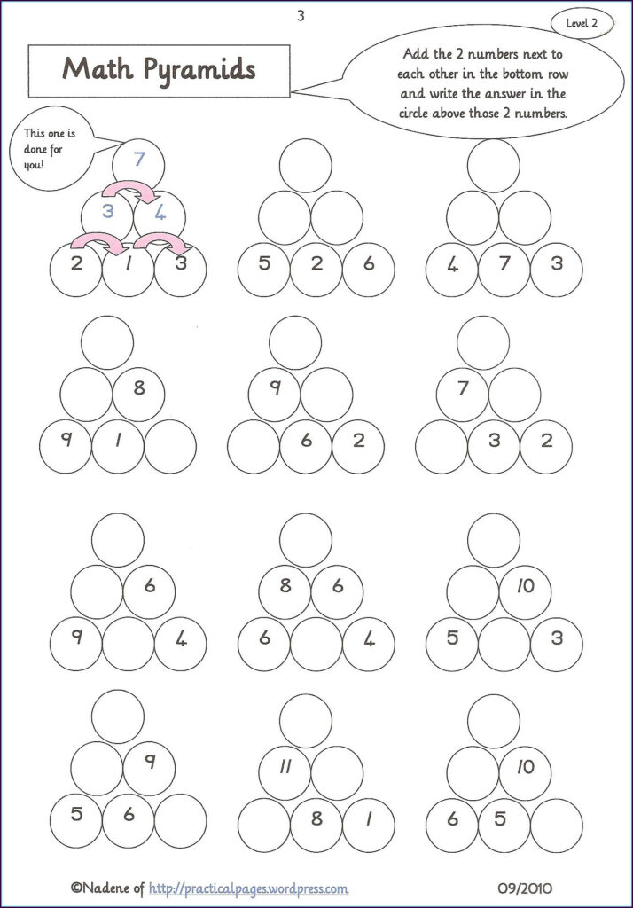 Addition Pyramids With Negative Numbers