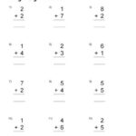 Addition Single Digit Numbers Free Printable Pdf Worksheets Kids