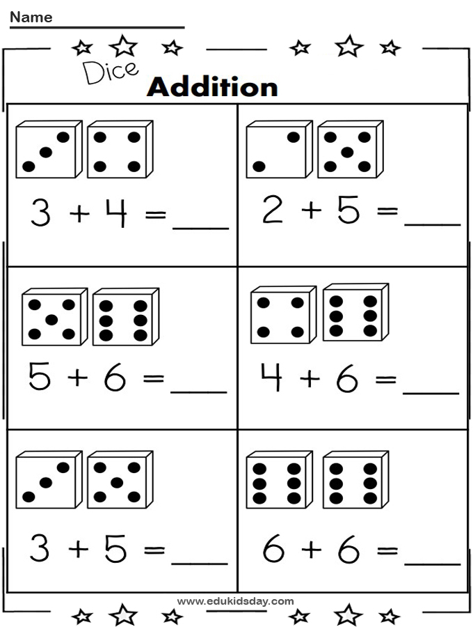 Addition Worksheets 1 Digit Numbers