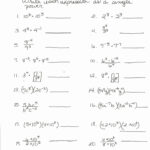 Algebra 3 4 Complex Numbers Worksheet