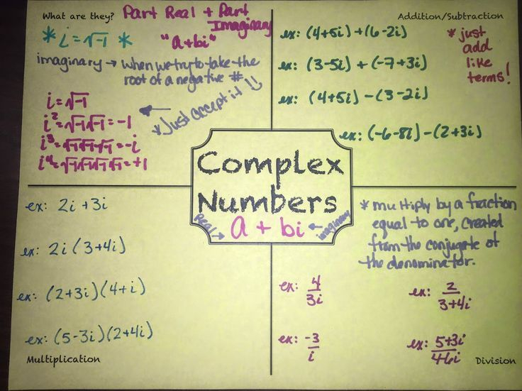 Algebra 3 4 Complex Numbers Worksheet