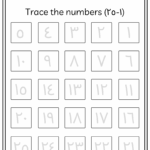 Arabic Numbers 1 100 Trace And Write Worksheets Made By Teachers