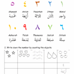 Arabic Numbers Tracing Worksheets Pdf