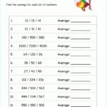 Averaging Worksheets