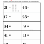 Breaking A Number Into Tens And Ones Printable Worksheets For Grade 1