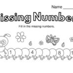 Caterpillar Missing Numbers Worksheet By Kru Cactus TPT