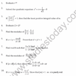 CBSE Class 11 Complex Numbers And Quadratic Equation Worksheet A