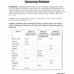 Cell Division Worksheet Chromosome Numbers Answers 894276 Free