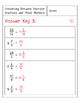 Changing Improper Fractions To Mixed Numbers And Vice Versa Worksheets 