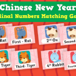 Chinese New Year Ordinal Numbers Matching Game Teacher Resources
