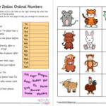 Chinese Zodiac Ordinal Numbers Worksheet 2