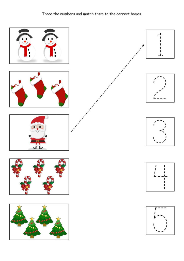 Christmas Number Activities For Preschoolers
