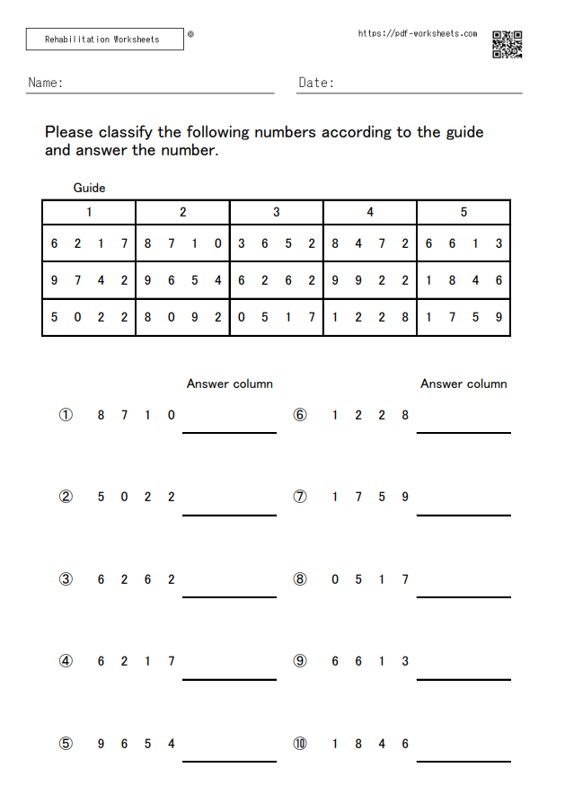 Classifying Numbers Worksheets Comparing Ordering And Classifying