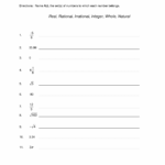Classifying Rational Numbers Worksheet Pro Worksheet