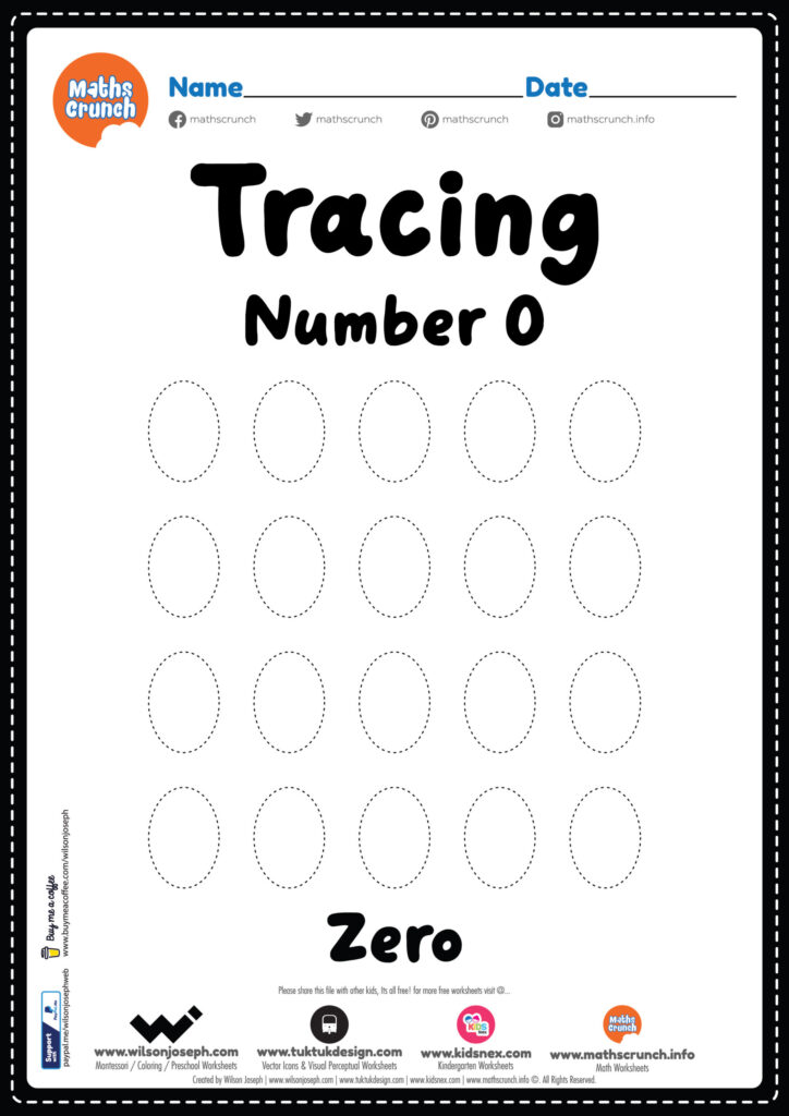 Clipart Numbers 0 9 Worksheet