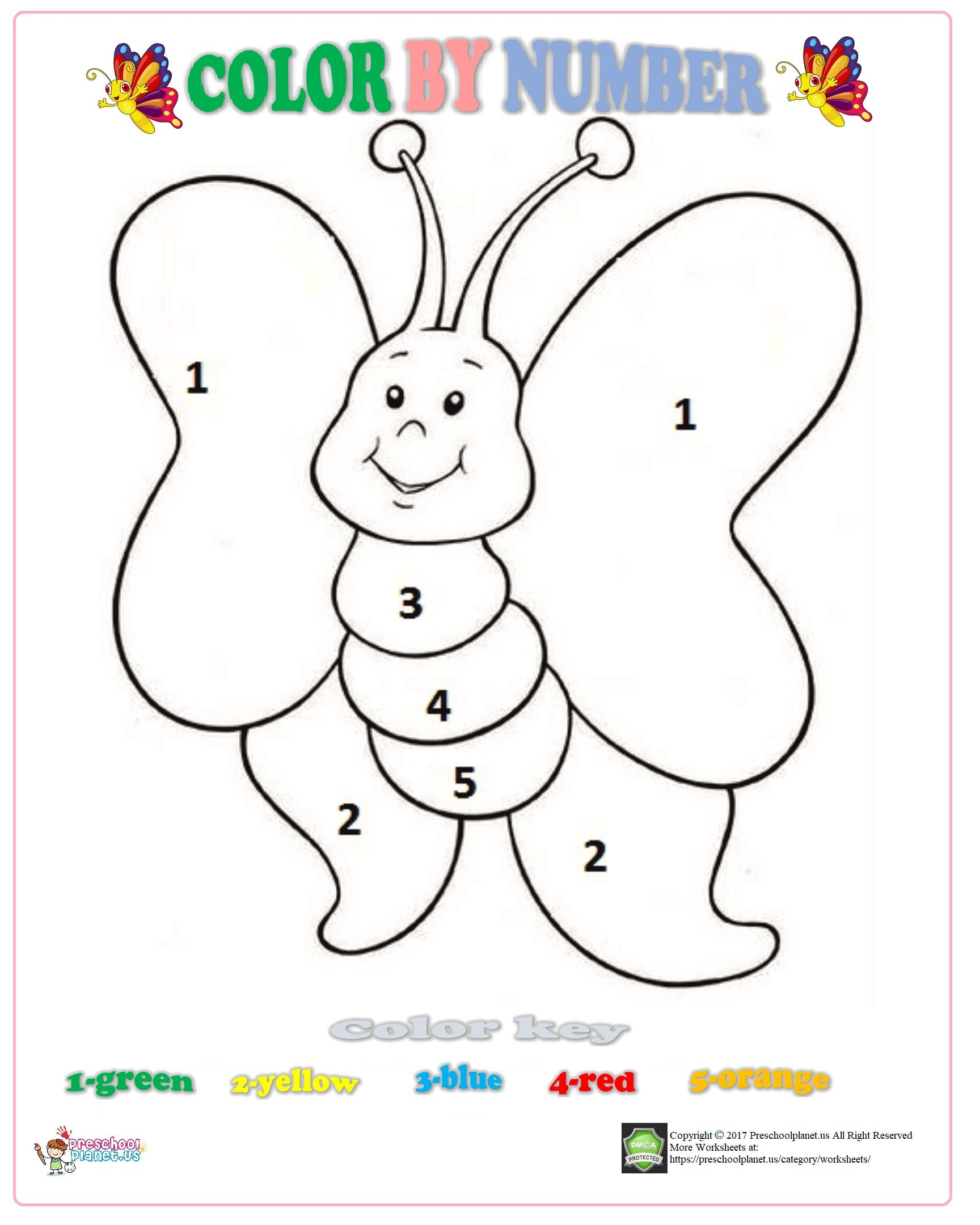 Coloring By Numbers Worksheets