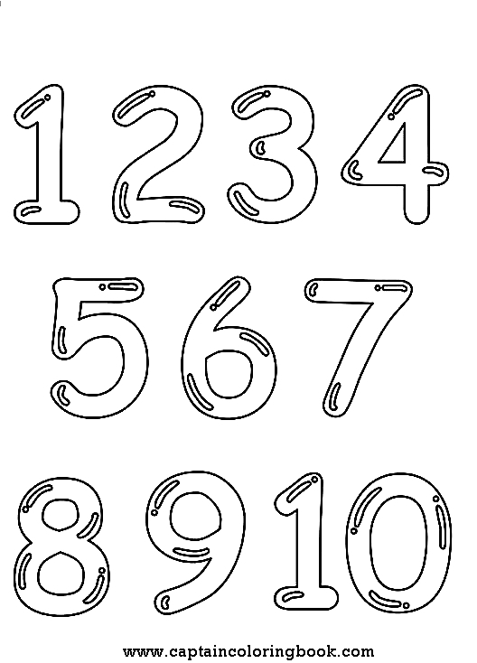 Coloring Numbers 1 10 Worksheet
