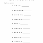 Combining Like Terms Worksheets 99Worksheets