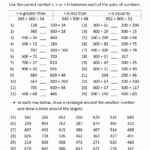 Compare And Order Numbers Worksheets