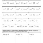 Comparing Numbers In Scientific Notation Practice Worksheet TPT