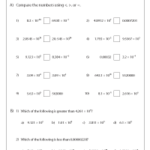 Comparing Numbers In Scientific Notation Worksheet