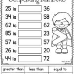 Comparing Numbers Worksheets 1st Grade
