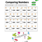 Comparing Three Digit Numbers Check in Worksheet Education