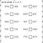 Comparing Whole Numbers Worksheets Comparing Numbers Printab
