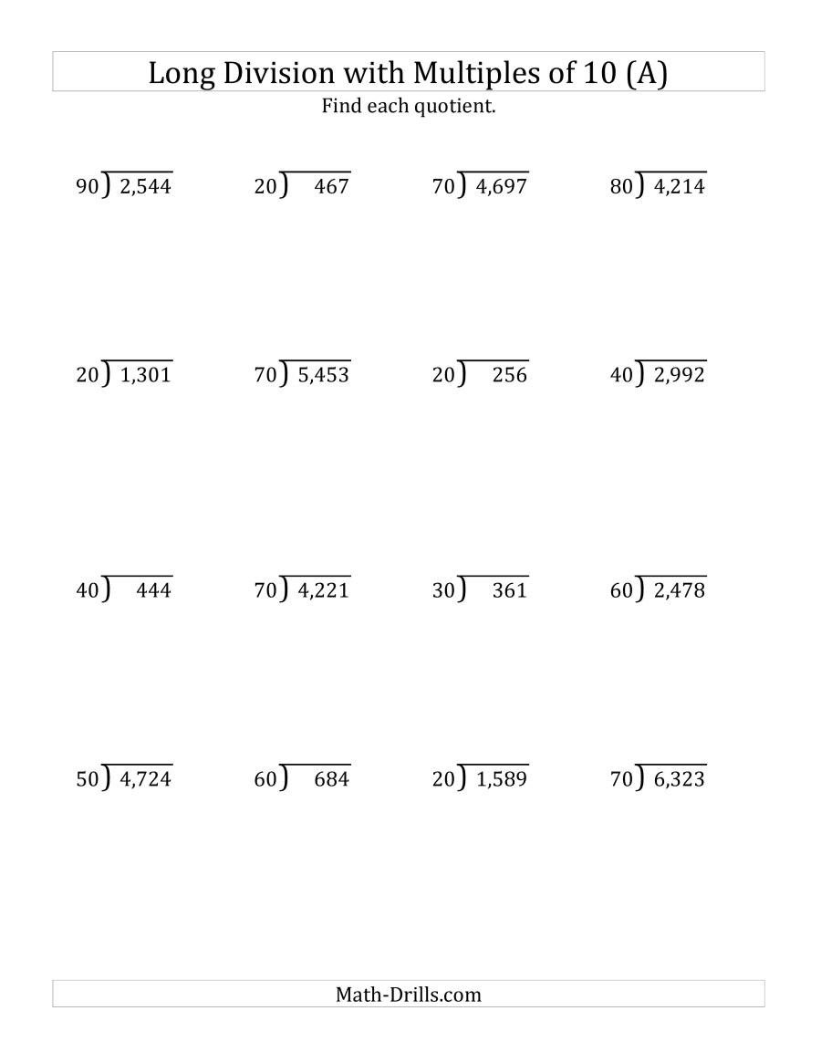 Compatible Numbers In Division Worksheets Divisonworksheets