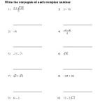 Complex Numbers Worksheets