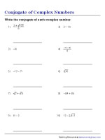 Complex Numbers Worksheets